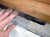 WallCap seals the openings in block walls with a clear covering for termite inspector access